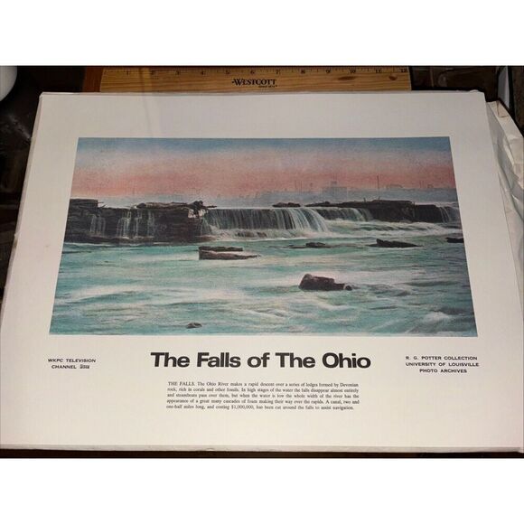 VTG 1970s WKPC University of Louisville Photo Archives Falls of The Ohio River - Picture 1 of 4